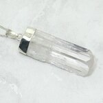 Danburite Healing Crystal 925 Silver Pendant ~36mm