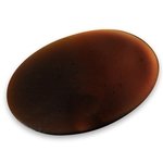 Dark Amber Obsidian Palm Stone