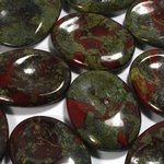 Dragon's Blood Jasper Thumb Stone ~40mm