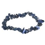 Dumortierite Gemstone Chip Bracelet