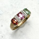 Fancy Sapphire Ring in 9ct Gold ~ UK N / USA 6.75