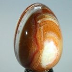 Fire Agate Crystal Egg ~48mm