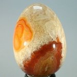 Fire Agate Crystal Egg ~48mm