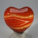 Fire Agate Crystal Heart ~45mm