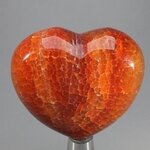 Fire Agate Crystal Heart ~45mm