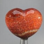 Fire Agate Crystal Heart ~45mm
