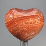 Fire Agate Crystal Heart ~45mm