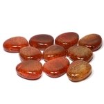 Fire Agate Drilled Tumble Stone