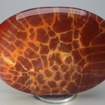 Fire Agate Palmstone (Extra Grade) ~70 x 50 mm