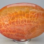 Fire Agate Palmstone (Extra Grade) ~70 x 50mm