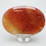 Fire Agate Palmstone (Extra Grade) ~70x50mm