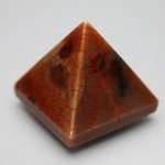 Fire Agate Pyramid ~35mm