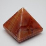 Fire Agate Pyramid ~35mm