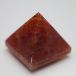 Fire Agate Pyramid ~35mm