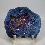 Flame Aura Quartz Geode ~65x53mm