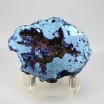 Flame Aura Quartz Geode ~68x54mm