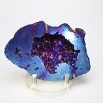 Flame Aura Quartz Geode ~86x57mm
