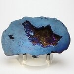 Flame Aura Quartz Geode ~90x51mm