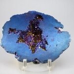 Flame Aura Quartz Geode ~92x68mm