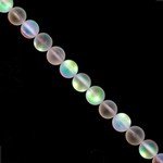 Flash Glass Beads - Roundel 12mm