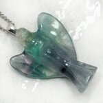 Fluorite Angel Pendant - 30mm