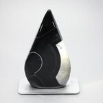 Black Agate Crystal Flame ~98x57mm