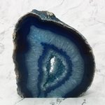 Free Standing Polished Agate -  Blue ~10.5x11.5cm