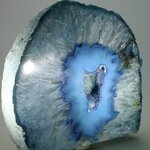 Free-standing Polished Agate - Blue ~112x112mm