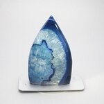 Blue Agate Crystal Flame ~80x50mm