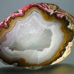Free-standing Polished Agate - Natural ~109x80mm