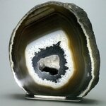 Free-standing Polished Agate - Natural Brown ~120x120mm