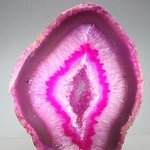 Free Standing Polished Agate - Pink   ~10.5x11.5cm