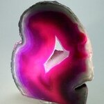 Free-standing Polished Agate - Pink ~106x101mm
