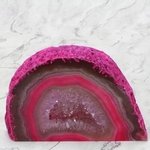 Free Standing Polished Agate - Pink   ~13 x 8cm