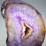 Free Standing Polished Agate - Purple ~9.5 x 11cm