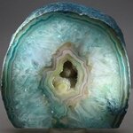 Free Standing Polished Agate - Turquoise ~108 x 102mm