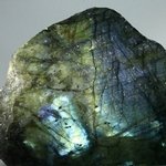 LOVELY Free-standing Labradorite (Part Polished) ~110x94mm