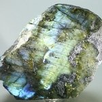 Free-standing Labradorite (Part Polished) ~112x81mm