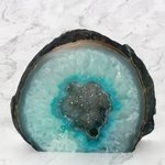 Freestanding Polished Agate - Turquoise ~11x10cm