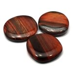 Red Tiger Eye Flat Tumble Stone ~43-46mm