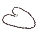 Garnet Gemstone Crystal Necklace with clasp - 18 Inches