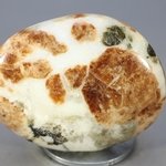 Garnet in Limestone Polished Stone ~44mm