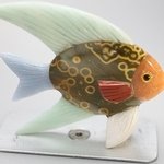 Gemstone Fish Carving ~72x65mm