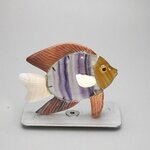 Gemstone Fish Carving ~73x53mm
