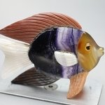 Gemstone Fish Carving ~74x51mm