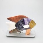 Gemstone Fish Carving ~75x53mm