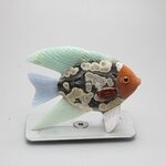 Gemstone Fish Carving ~75x55mm