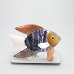 Gemstone Fish Carving ~77x55mm