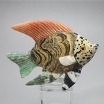 Gemstone Fish Carving ~79x66mm