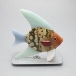 Gemstone Fish Carving ~79x76mm